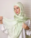 Plain light green shawl