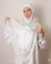 Plain white shawl