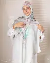 Calm mint grey shawl