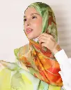 Autumn green shawl