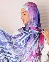 Blue in pink