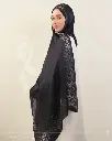 Grey border shawl