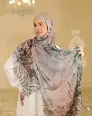 Letters dimmed shawl