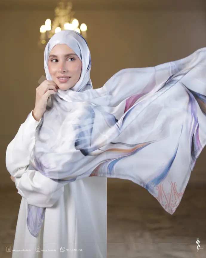 Fancy purple shawl