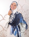 Arabian silk shawl / blue