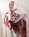 Arabian silk shawl / red