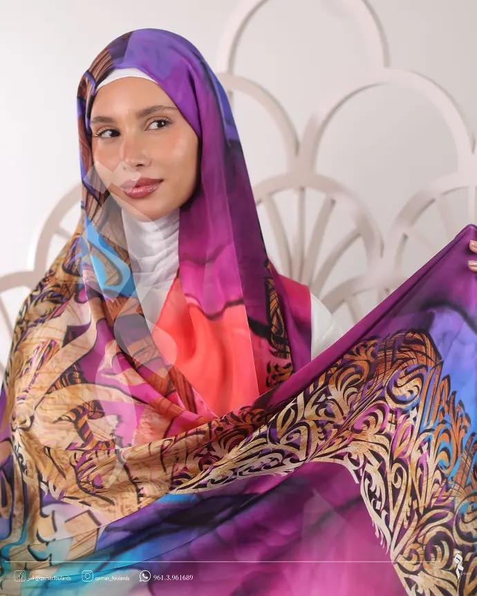Golden ink shawl