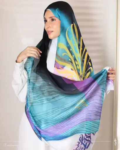 Feather shawl