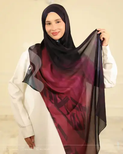 purple ink shawl